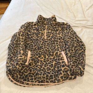 Pink Lily Cheetah Print Sherpa